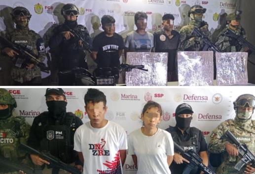 Detienen a cinco tras operativos en Poza Rica y Álamo