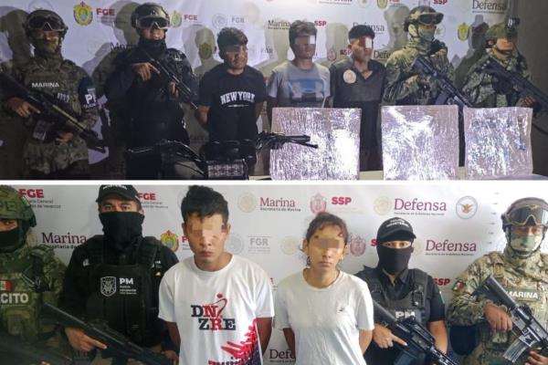Detienen a cinco tras operativos en Poza Rica y Álamo