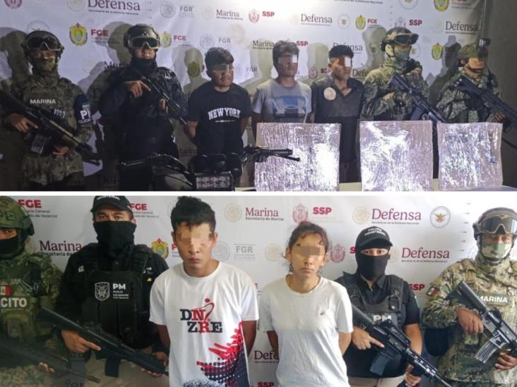 Detienen a cinco tras operativos en Poza Rica y Álamo