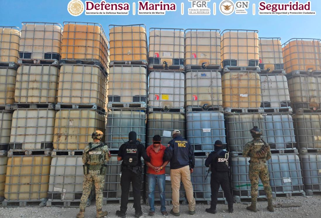 Semar confisca 1.5 millones de litros de hidrocarburos en Tabasco