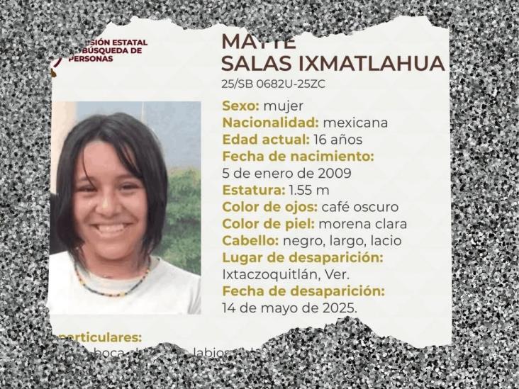 Reportan como desaparecida a menor de Ixtaczoquitlán
