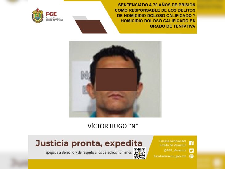 Dan 70 años de cárcel a responsable de masacre en Boca del Río en 2011