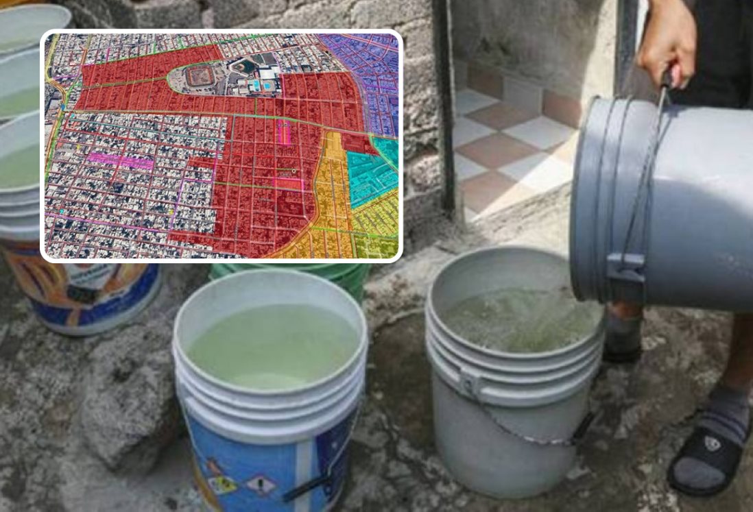 No habrá agua potable en 3 colonias de Boca del Río hoy 15 de mayo