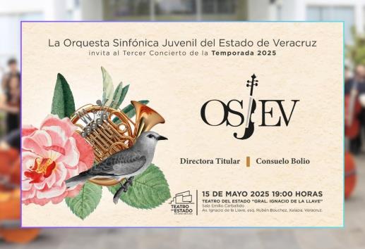 ¡No te lo pierdas! Invitan al Tercer Concierto de la Temporada 2025 de la OSJEV