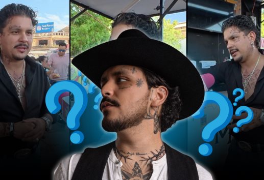 ¡Son igualitos! ¿Quién es el doble de Christian Nodal que hasta desbloqueó su celular?