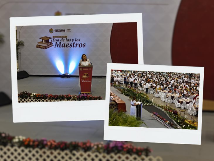 Rocío Nahle reconoce a más de 3 mil maestros de Veracruz, por años de servicio