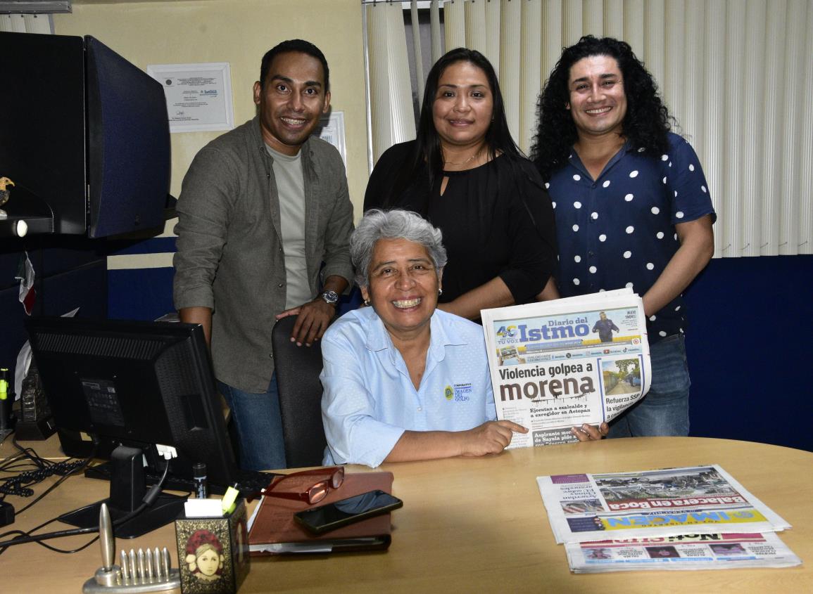 Tengo mucho amor por el periodismo: Tere Carrasco tras concluir 29 años en Diario del Istmo