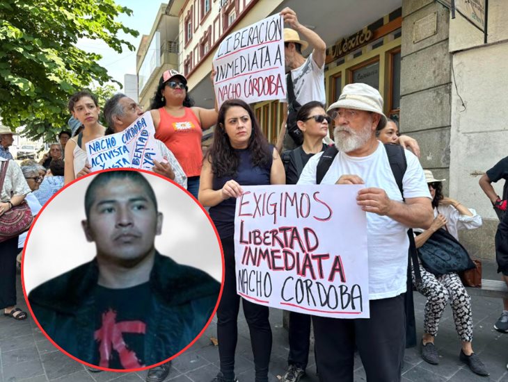 Exigen liberación del activista Ignacio Córdoba; fue detenido tras protesta en Xalapa (+VIDEO)