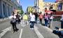 Profesores jubilados amanecen con protesta y bloqueo en Xalapa