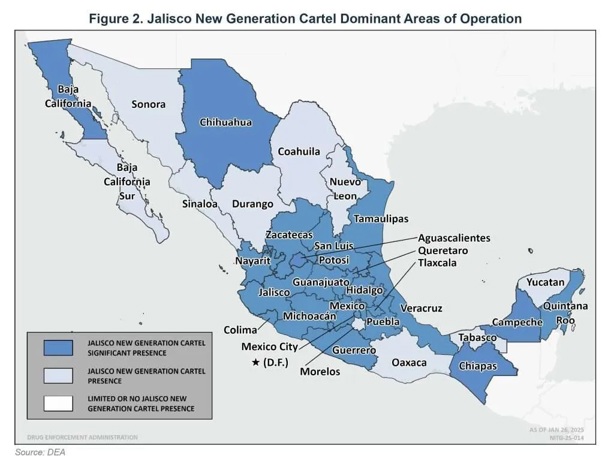 Acecha DEA a 4 cárteles con presencia en Veracruz, declarados organizaciones terroristas