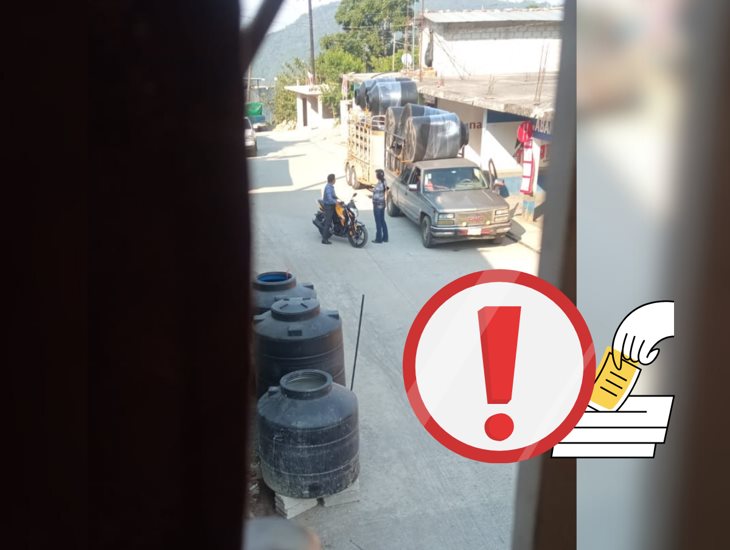 Denuncian coacción del voto con tinacos en la sierra de Zongolica