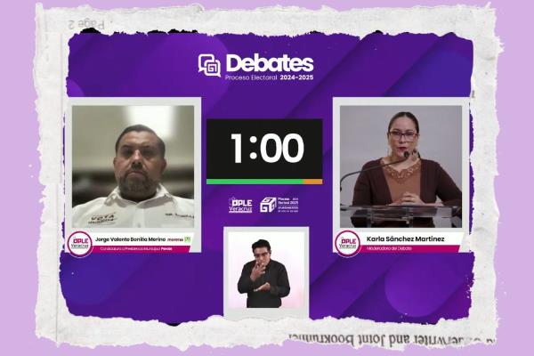 Elecciones 2025: solo llegó un candidato a debate del OPLE en Perote