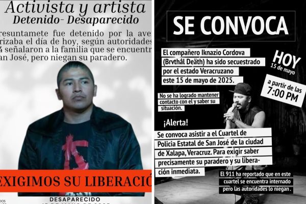 Denuncian desaparición del activista Bruthal Death tras protesta contra homenaje de Fidel Herrera