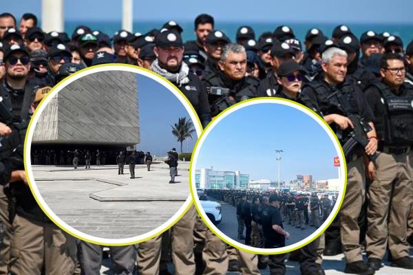 Más de 90 vehículos y otros 200 agentes de la FGR toman calles de Veracruz-Boca del Río  (+VIDEO)