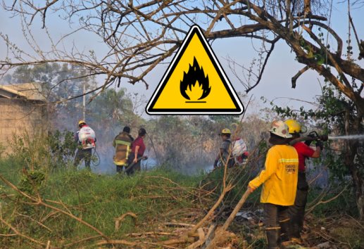 Incendio de pastizal en Fortín moviliza a vecinos y cuerpos de rescate