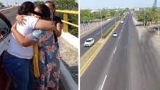 Dos mujeres y un taxista convencen a joven de no aventarse de un puente en Veracruz