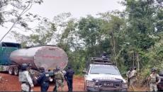 Fuerzas estatales aseguran pipas con combustible en Almagres durante operativo conjunto