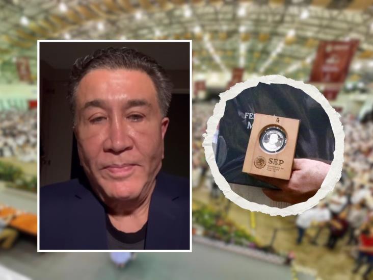 Arremete Héctor Yunes contra Claudia Tello por no entregar medallas a maestros de Veracruz (+VIDEO)