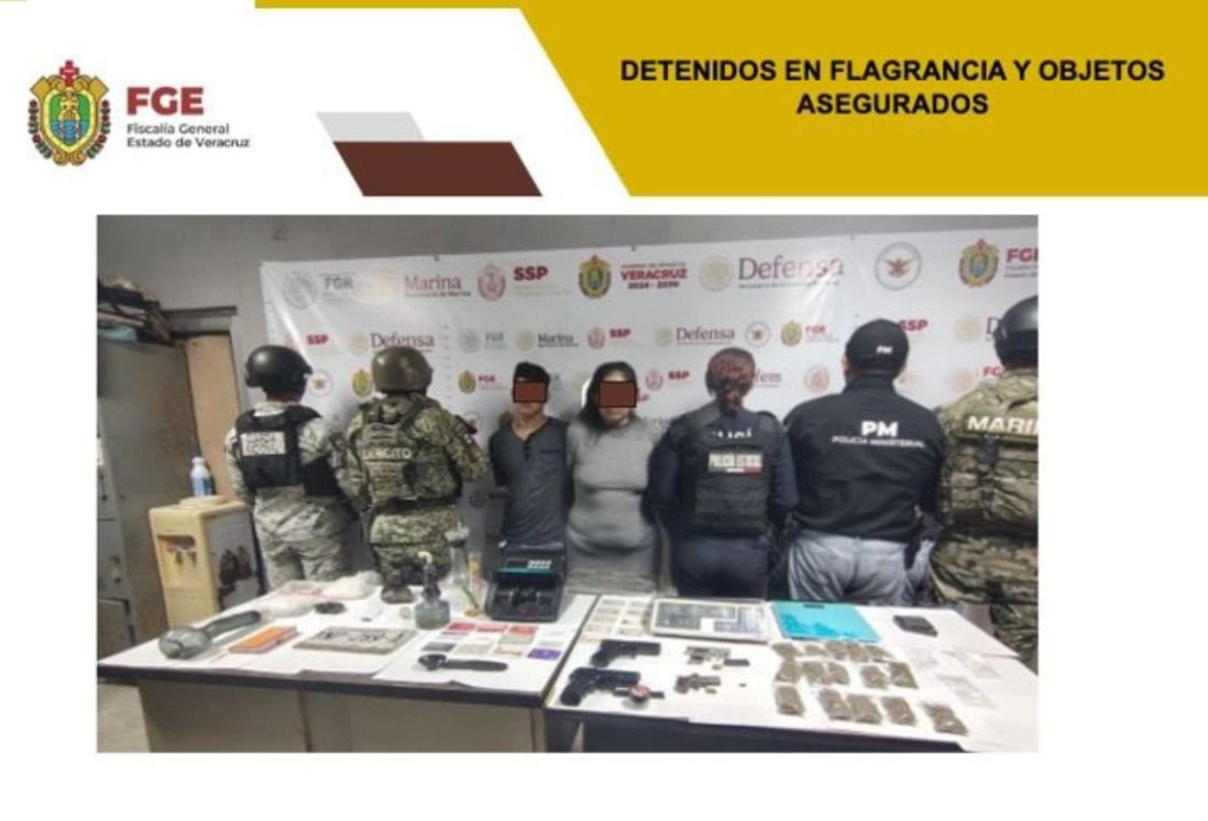 Detienen a 3 personas y aseguran objetos durante un cateo de fuerzas federales en Veracruz