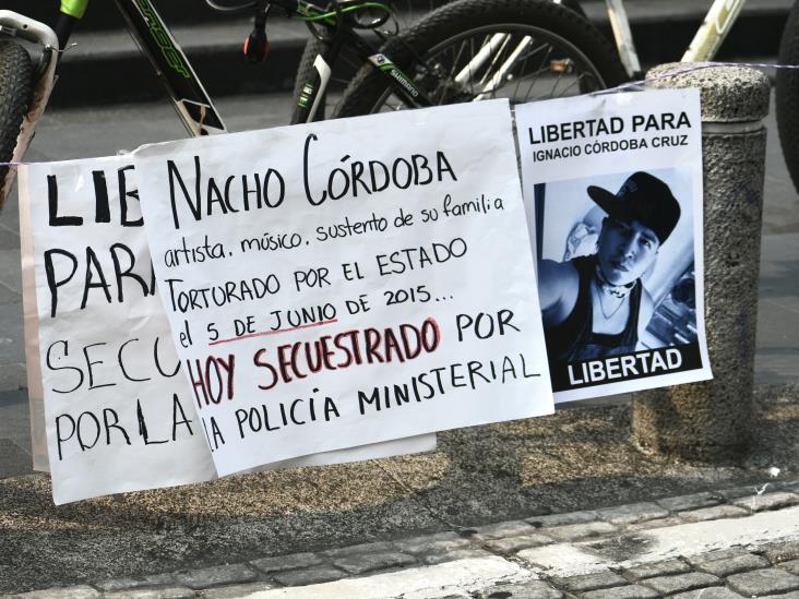 Aumentan protestas para liberar al activista y artista Ignacio Córdoba en Xalapa