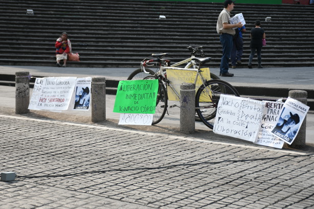 Aumentan protestas para liberar al activista y artista Ignacio Córdoba en Xalapa