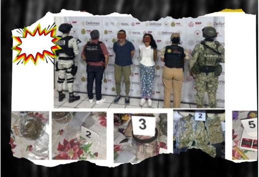 Cateo en fraccionamiento Laguna Real deja 2 detenidos en operativo federal en Veracruz
