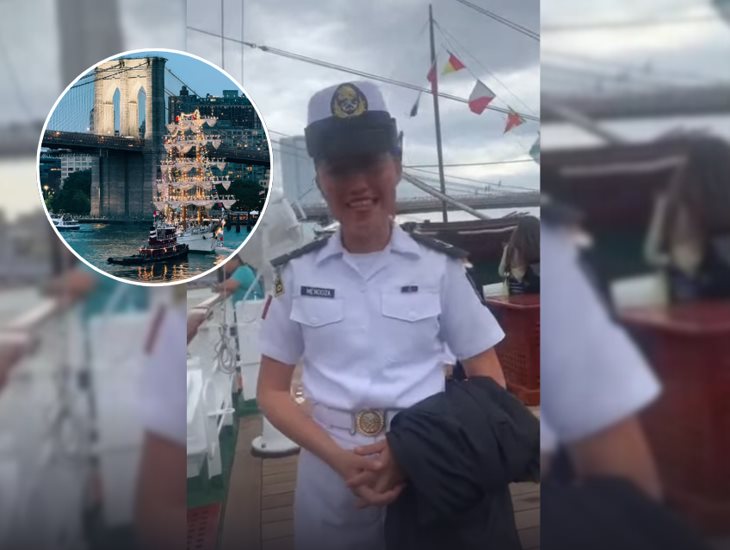 Compañera de América Yamilet, grabó un video horas antes del choque del Buque Escuela Cuauhtémoc (+Video)