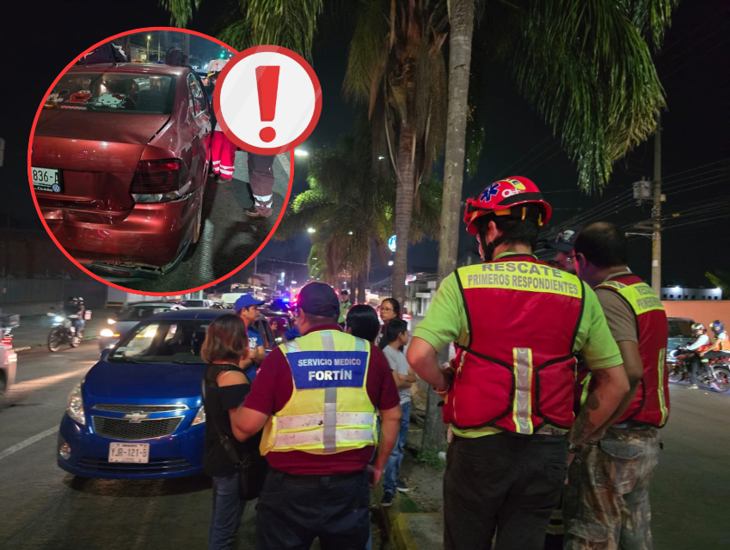 Carambola sobre el Boulevard Córdoba-Fortín, deja 4 personas lesionadas