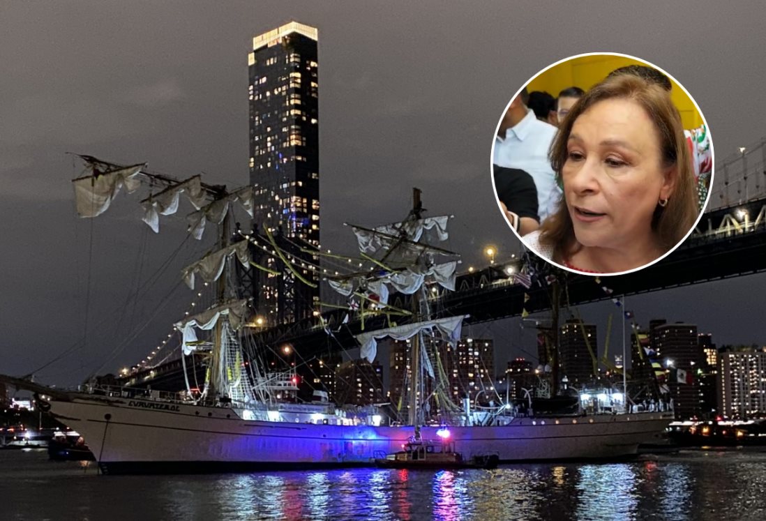 Rocío Nahle ofrece ayuda a familiares de lesionados por choque de buque escuela Cuauhtémoc en Brooklyn