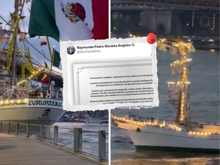 Secretario de Marina de México promete investigación transparente por choque del Buque Cuauhtémoc (+Video)