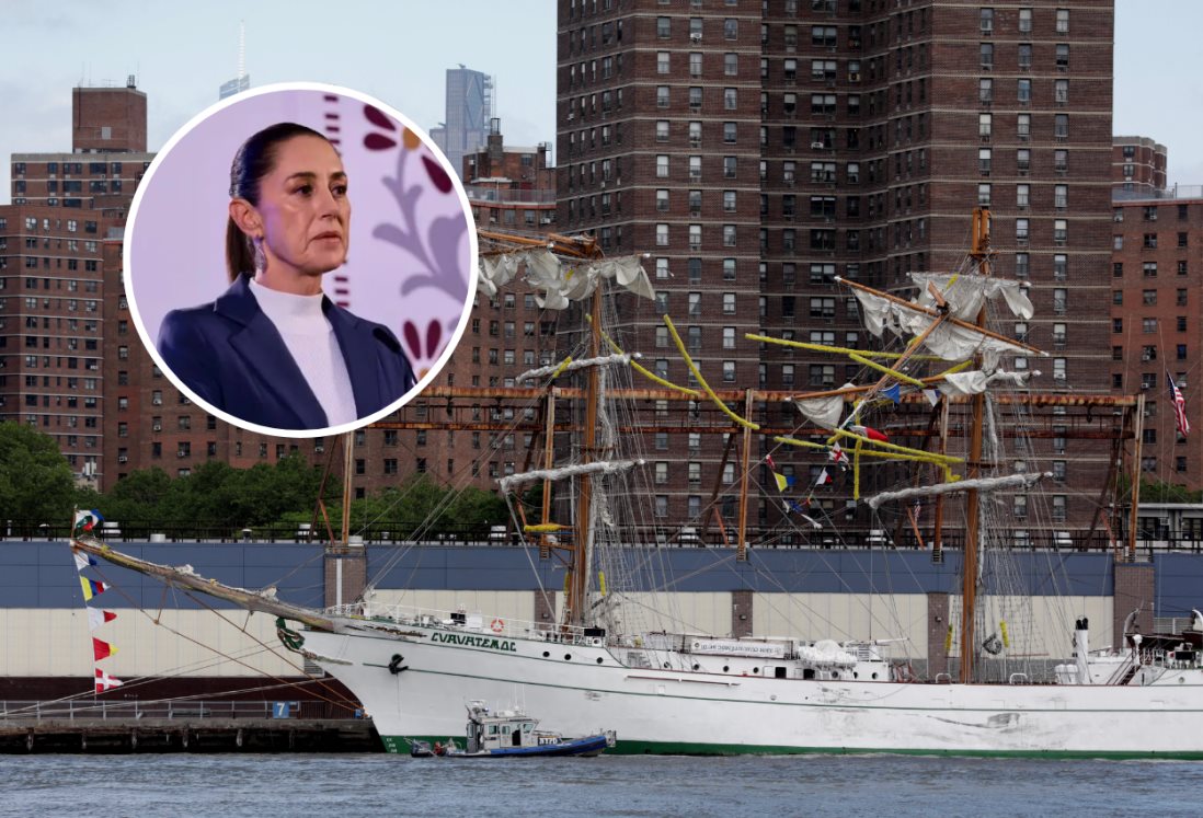 Gobierno de EU y Semar investigan choque de buque Cuauhtémoc en Nueva York: Claudia Sheinbaum