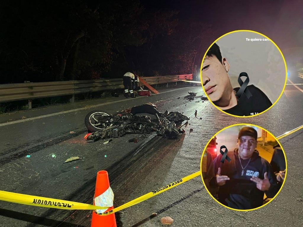 Identifican a jóvenes que perdieron la vida a bordo de su motocicleta en la Transístmica Sayula- Acayucan