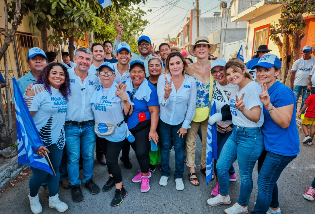 Maryjose Gamboa recibe respaldo nacional del PAN en campaña de Boca del Río