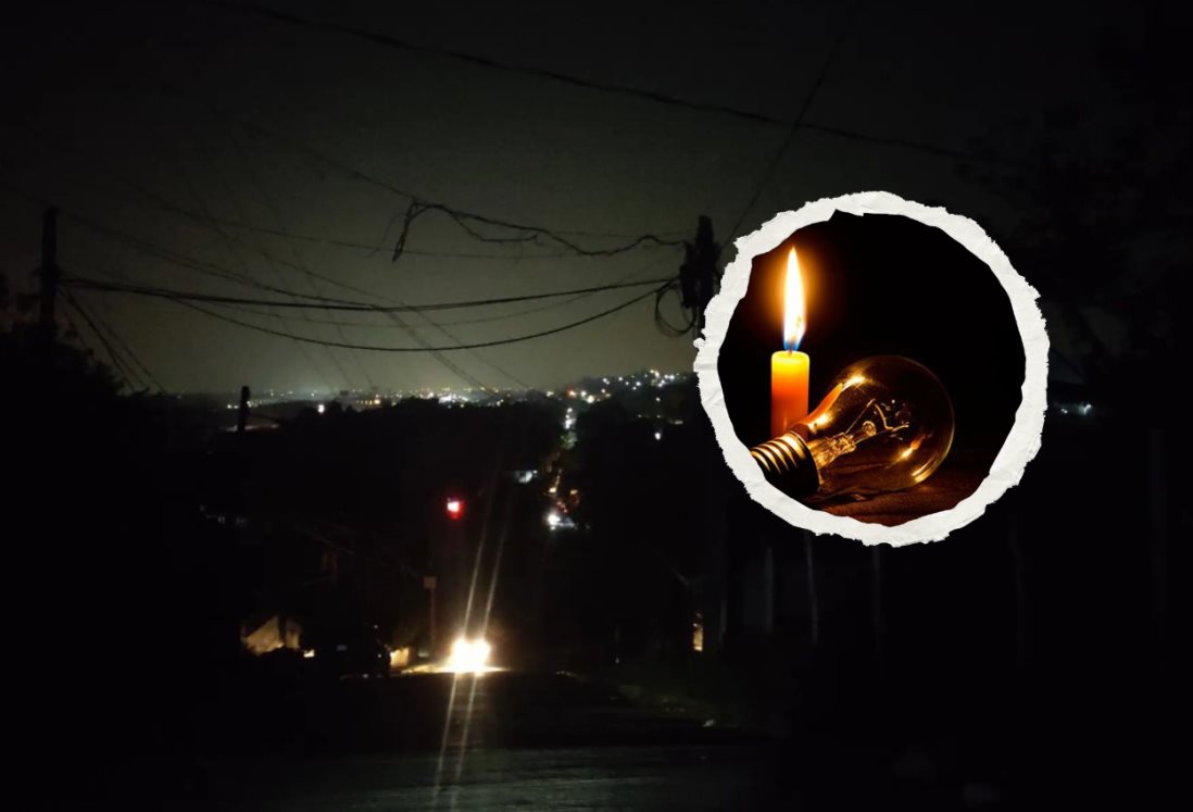 Por choque de camión urbano con transformador vecinos de Lomas 4 en Veracruz pasan la noche sin luz
