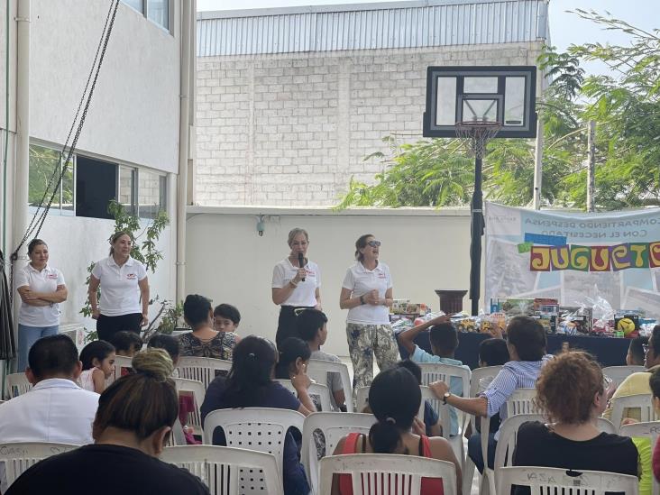 Comité de Damas de CMIC Veracruz Puerto realiza festejo para los niños de Casa Santa Ana