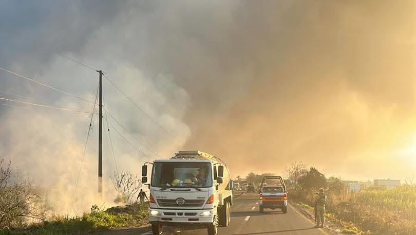 Ola de calor: VIDEO muestra desde las alturas contingencia ambiental por incendios en Coatzacoalcos