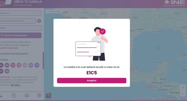 Aquí puedes ubicar tu casilla antes del 1 de junio para votar en las elecciones 2025