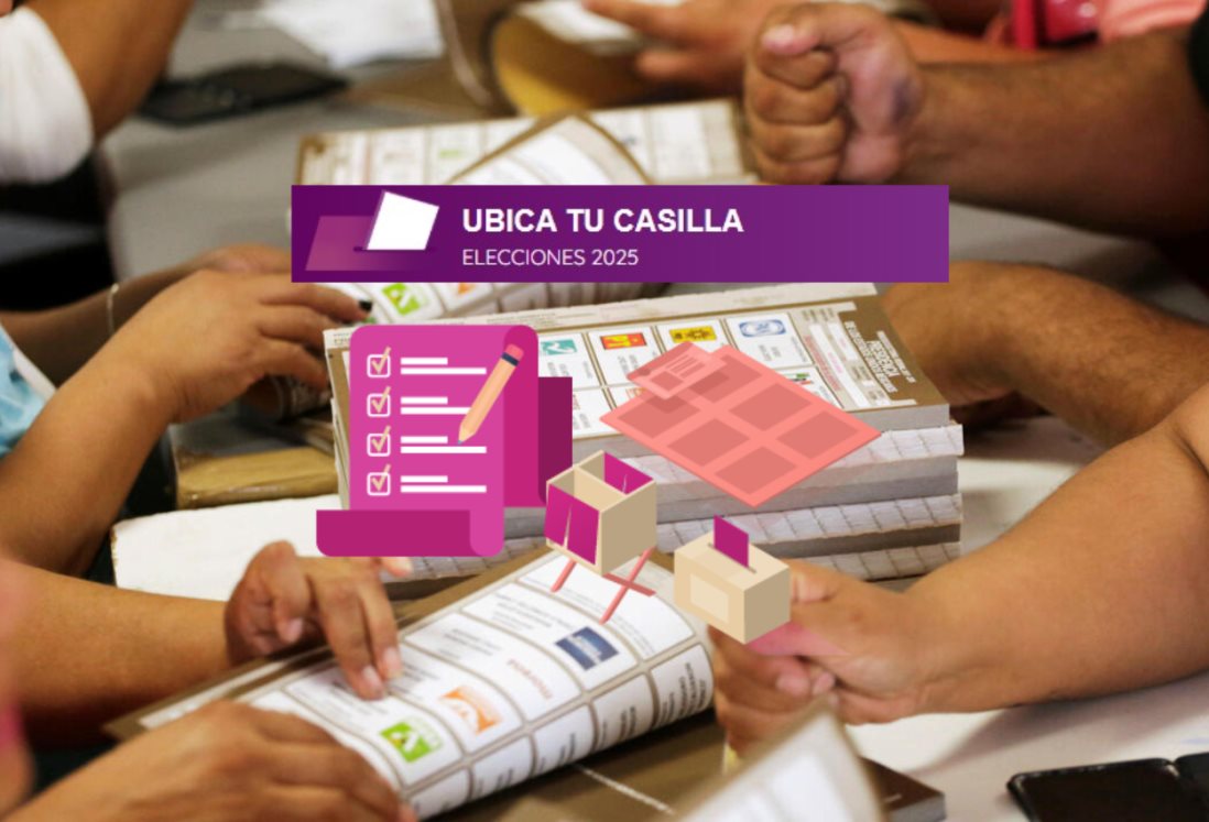 Aquí puedes ubicar tu casilla antes del 1 de junio para votar en las elecciones 2025