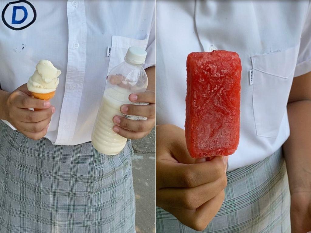 Estudiantes combaten el calor consumiendo helados en Agua Dulce; advierten sobre enfermedades