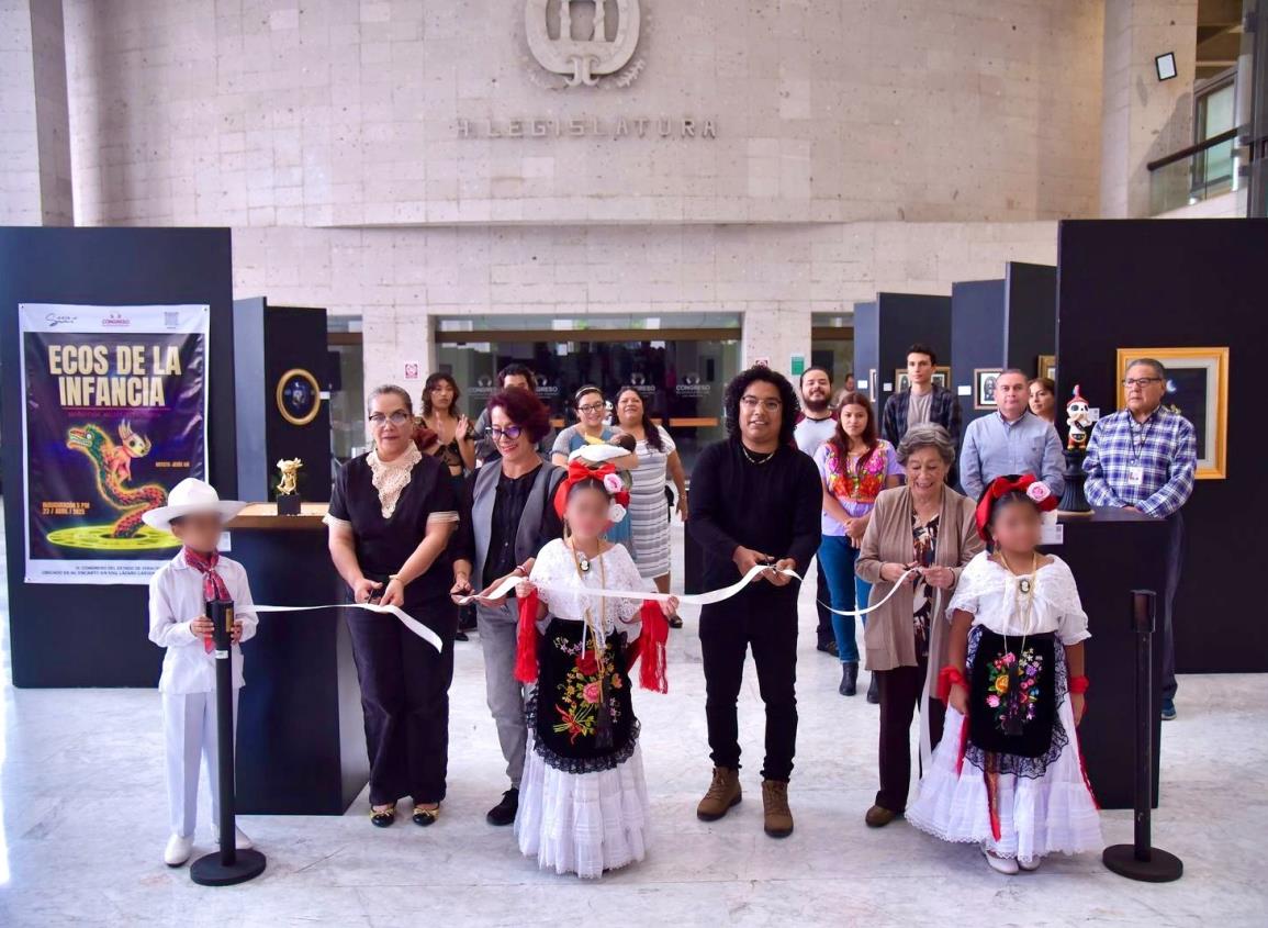 Inauguran en el Congreso de Veracruz la exposición Ecos de la Infancia