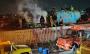 Intensa movilización por incendio de corralón en Huiloapan