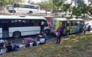 Camiones urbanos chocan contra camioneta en Veracruz; hay 10 pasajeros lesionados | VIDEO