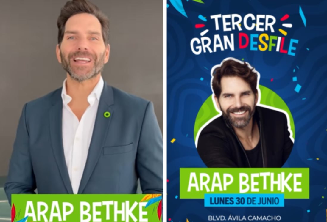 Arap Bethke es el segundo famoso que participará en el tercer gran desfile de Carnaval de Veracruz
