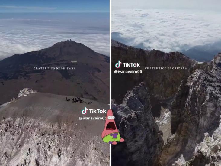 ¡Es bellísimo! Así luce el cráter del Pico de Orizaba desde el aire (+Video)