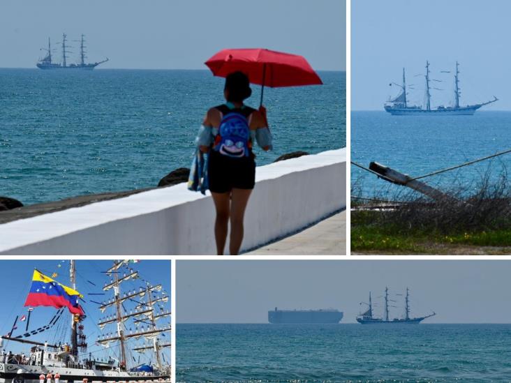 Llega al Puerto de Veracruz el buque insignia de Venezuela Simón Bolívar (+VIDEO)