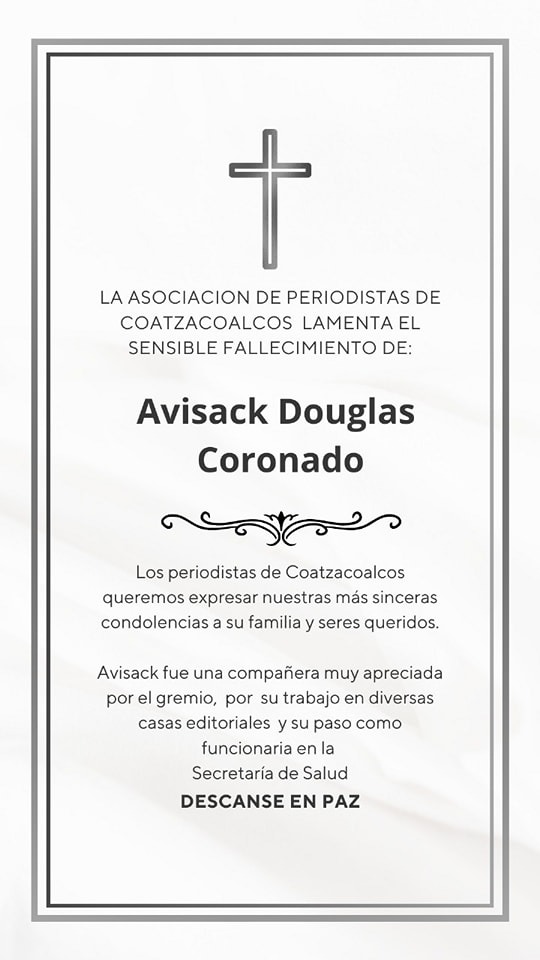 Así recuerdan a Avisack Douglas, periodista asesinada en ataque a Xóchitl Tress