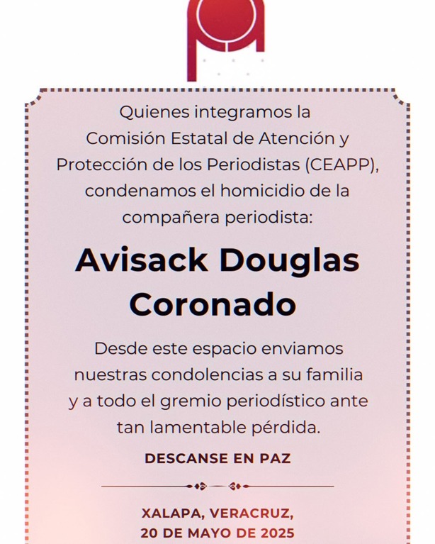 Así recuerdan a Avisack Douglas, periodista asesinada en ataque a Xóchitl Tress