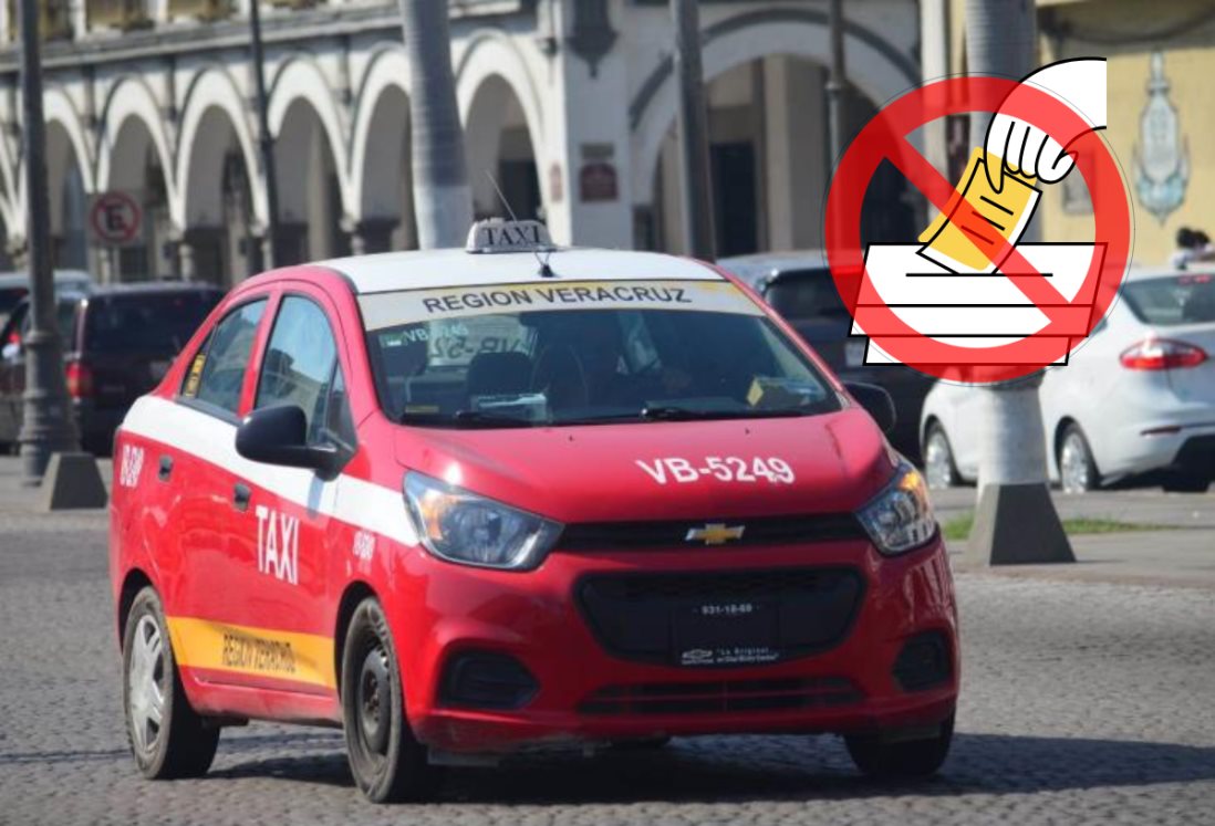 Taxistas de Veracruz no trabajarán para partidos el 1 de junio ante temor por violencia electoral