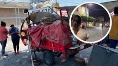 Agreden a vendedor de piñas en Tehuacán; vecinos incendian casa de supuestos agresores
