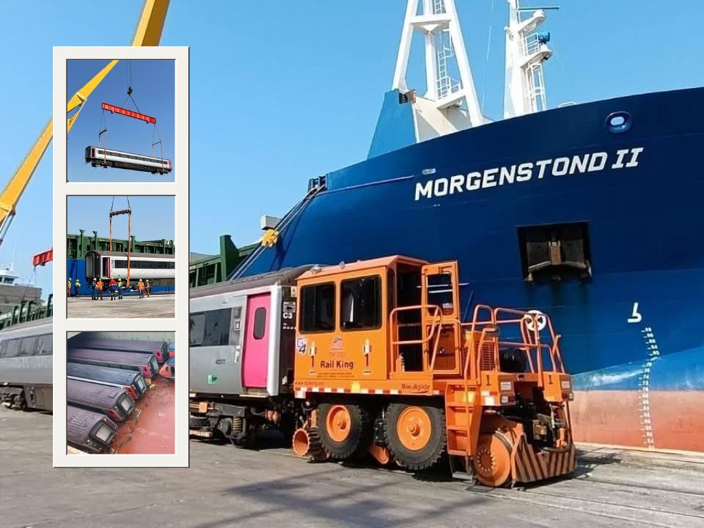Corredor Interoceánico: Esta cantidad de locomotoras y vagones llegaron a la ASIPONA Coatzacoalcos